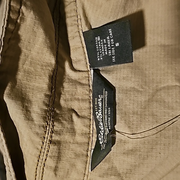 Eddie Bauer Tan Button Up Utility Jacket Size Small Tan - Picture 4 of 4